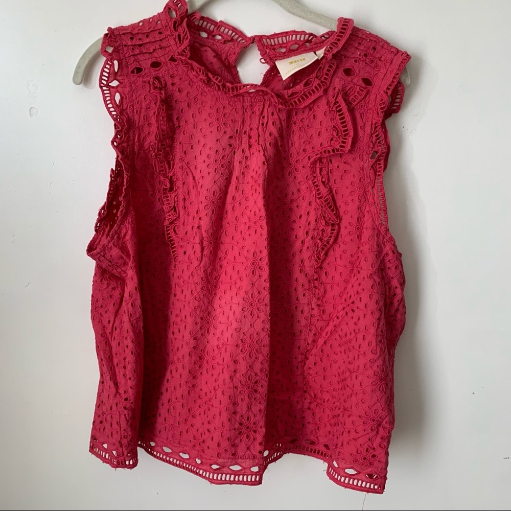 NWT Maeve by Anthropologie Crochet Cut Tank